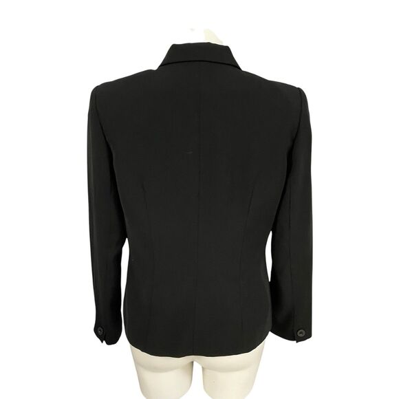 Jennifer Moore Blazer Womens 10 Black Utility Jacket Officecore Corpcore Career - Picture 4 of 15